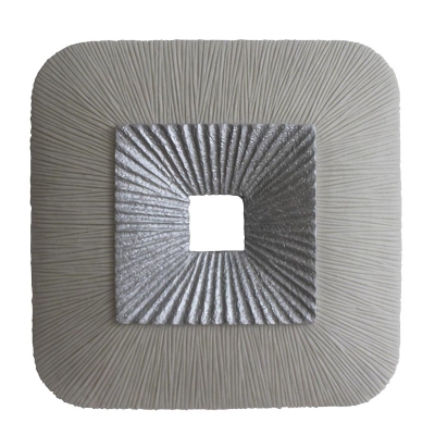 Double Square Wall Decoration With Silver Hole
